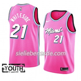 Kinder NBA Miami Heat Trikot Hassan Whiteside 21 2018-19 Nike Pink Swingman